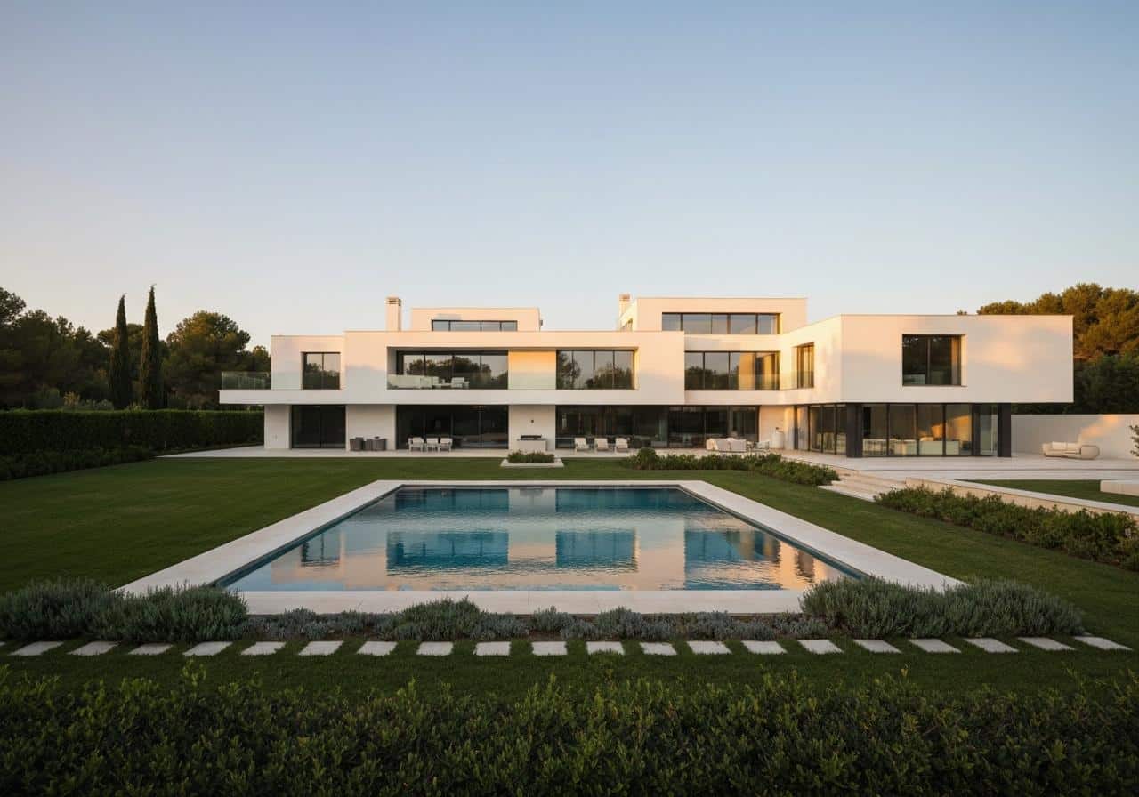 Villa de luxe quartier La Finca Madrid piscine jardin